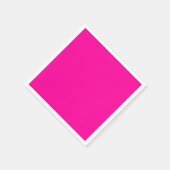 Neon Pink Solid Color Serviette (Ecke)