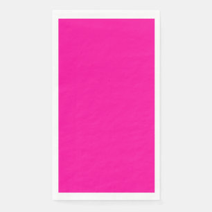 Neon Pink Solid Color Serviette