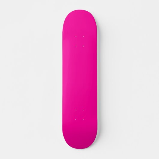 Neon Pink Solid Color Skateboard (Vorne)