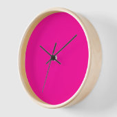 Neon Pink Solid Color Uhr (Winkel)