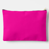 Neon Pink Solid Color Zubehörtasche (Rückseite)