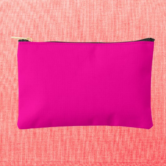 Neon Pink Solid Color Zubehörtasche