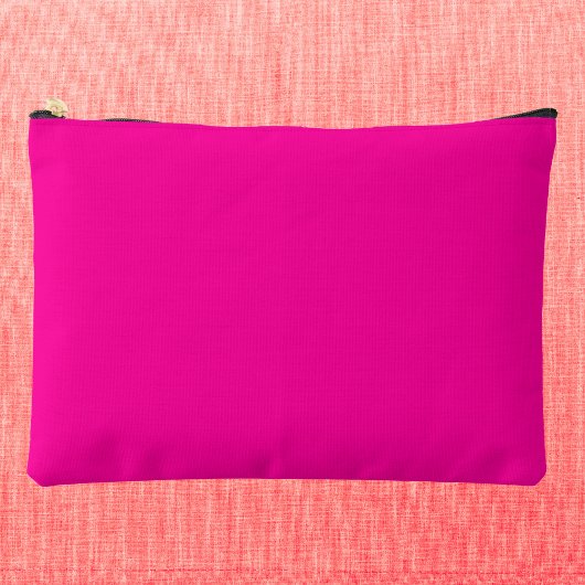 Neon Pink Solid Color Zubehörtasche