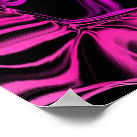 Neon Pink Space Poster (Ecke)