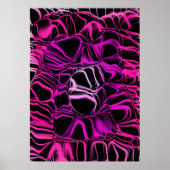 Neon Pink Space Poster (Vorne)
