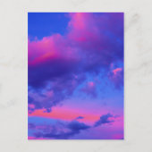 Neon Pink Sunset Postkarte (Vorderseite)