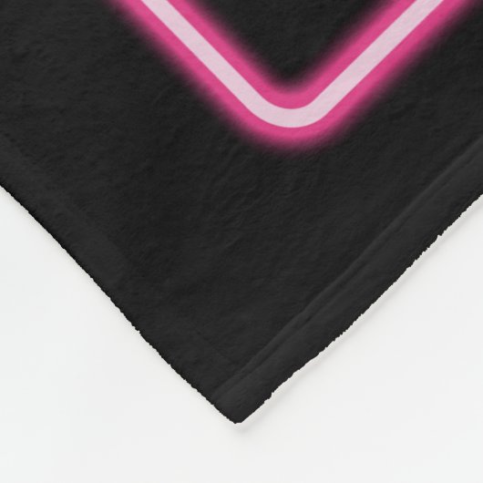 Neon Pink Tropical Botanicals Fleecedecke (Ecke)