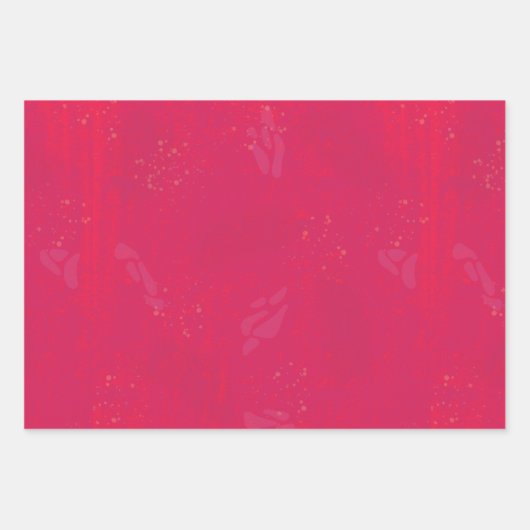 Neon Pink Tropical Flamingo Geschenkpapier Set (Vorderseite 3)