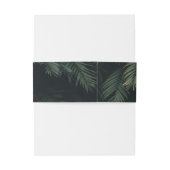 Neon Pink Tropical Palm Blätter Bat Mitzvah Einladungsbanderole (Rückseitenbeispiel)