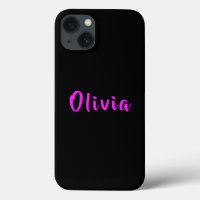 Neon-Pink-Typografie mit Personalisiertem schwarze
