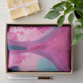 Neon Pink und Blue Sinnlich Curly Hair Frau Seidenpapier (Geschenk)