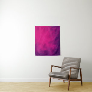 Neon Pink & Violet Smoke Tapestry - individuell ei Wandteppich