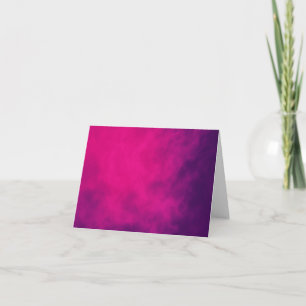 Neon Pink & Violett Danke Karte – Anpassbar
