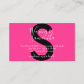 Neon Pink Waxen nach der Behandlung Visitenkarte (Vorderseite)