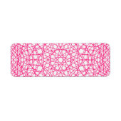 Neon Pink Web Address Labels - Anpassbar (Vorne)