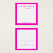 Neon Pink White Border Curring Display (Vorne & Hinten)