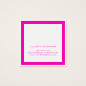 Neon Pink White Border Curring Display (Rückseite)