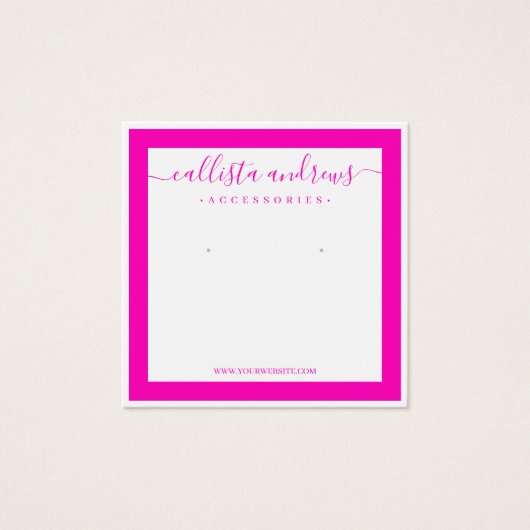 Neon Pink White Border Curring Display (Vorderseite)