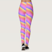 Neon Pink Yellow Purple Lights Leggings (Rückseite)