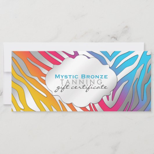 Neon Pink & Yellow Zebra Druckgeschenke Certica (Vorderseite)