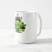 Neon-Pixel-Art-Gamer-Controller Kaffeetasse (VorderseiteRechts)