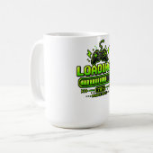 Neon-Pixel-Art-Gamer-Controller Kaffeetasse (Vorderseite Links)