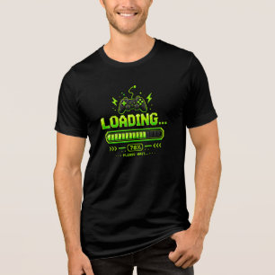 Neon-Pixel-Art-Gamer-Controller Tri-Blend Shirt