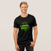 Neon-Pixel-Art-Gamer-Controller Tri-Blend Shirt (Vorderseite voll)