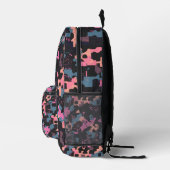 Neon Pixel Fusion Bedruckter Rucksack (Rechts)