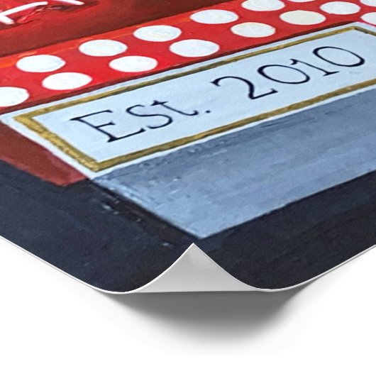 Neon Pizza Sign Poster (Ecke)