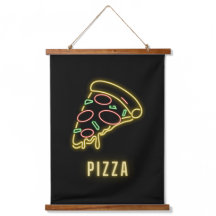 Neon Pizza Slice