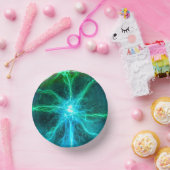 Neon Plasma Ball Electric Party Pappteller (Party)