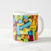 Neon Plastic Gebäude Blocks Jumbo-Tasse (Vorderseite Rechts)