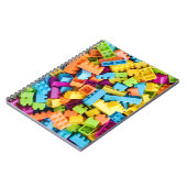 Neon Plastic Gebäude Blocks Notizblock (Linke Seite)