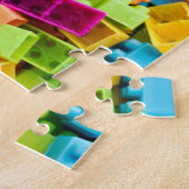 Neon Plastic Gebäude Blocks Puzzle (Seite)