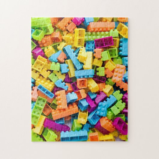 Neon Plastic Gebäude Blocks Puzzle (Vertikal)