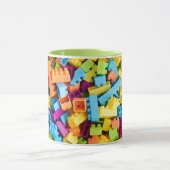 Neon Plastic Gebäude Blocks Tasse (Zentrum)