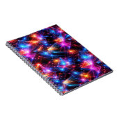 Neon Polygon Abstract with Explosions Notizblock (Rechte Seite)