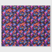 Neon-Polygon-Abstrakt mit Explosionen Geschenkpapier (Flach)