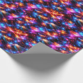 Neon-Polygon-Abstrakt mit Explosionen Geschenkpapier (Ecke)