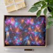 Neon-Polygon-Abstraktion mit Explosionen Seidenpapier (Geschenk)