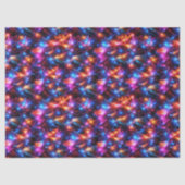 Neon-Polygon-Abstraktion mit Explosionen Seidenpapier (Vorderseite)