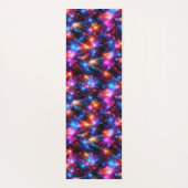 Neon-Polygon-Abstraktion mit Explosionen Yogamatte (Rückseite)