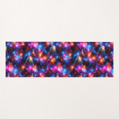 Neon-Polygon-Abstraktion mit Explosionen Yogamatte (Vorderseite (Horizontal))