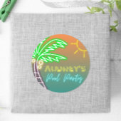 Neon Pool Party Sticker
