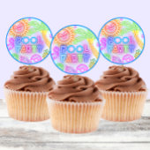 Neon Pool Party Stickers