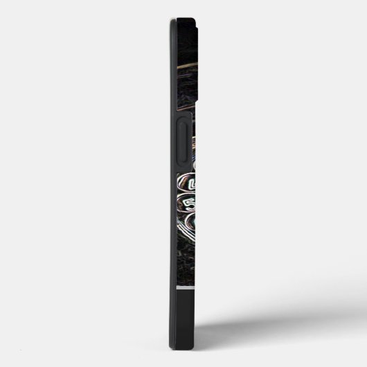 Neon-Pop-Art altes Retro-Telefon mit Monogram! Case-Mate iPhone Hülle (Rückseite / Rechts)