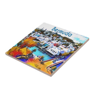 Neon Pop Art Bermuda Fliese