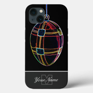 Neon-Pop-Art Frohe Ostern Ei mit Monogramm! Gehäus Case-Mate iPhone Hülle