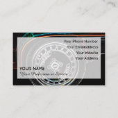 Neon Pop-Art für Turboautotuning-Experten Visitenkarte (Rückseite)